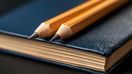 Pencils and notebook.