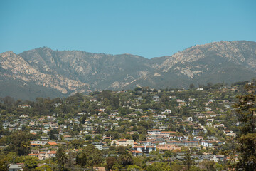 Mountainous Landscape with Hillside Homes