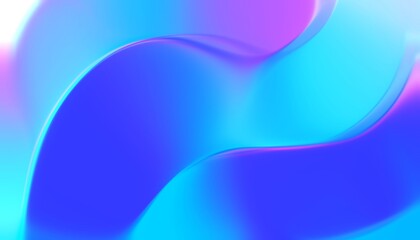 Blue and teal waves abstract gradient blurry background