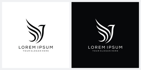 Simple Flying Bird Logo Design © ZRpro