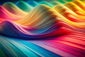 Naklejka premium Dreamy Pastel Gradient Background with Abstract Lines - Tilt-Shift Miniature Effect Stock Photo