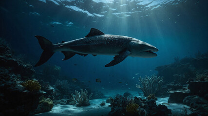 Fototapeta premium shark in the sea