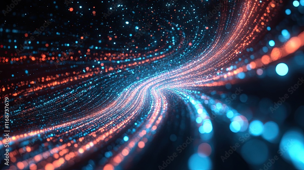 Poster real-time data analytics for business growth, leveraging ai and machine learning for smarter decisio