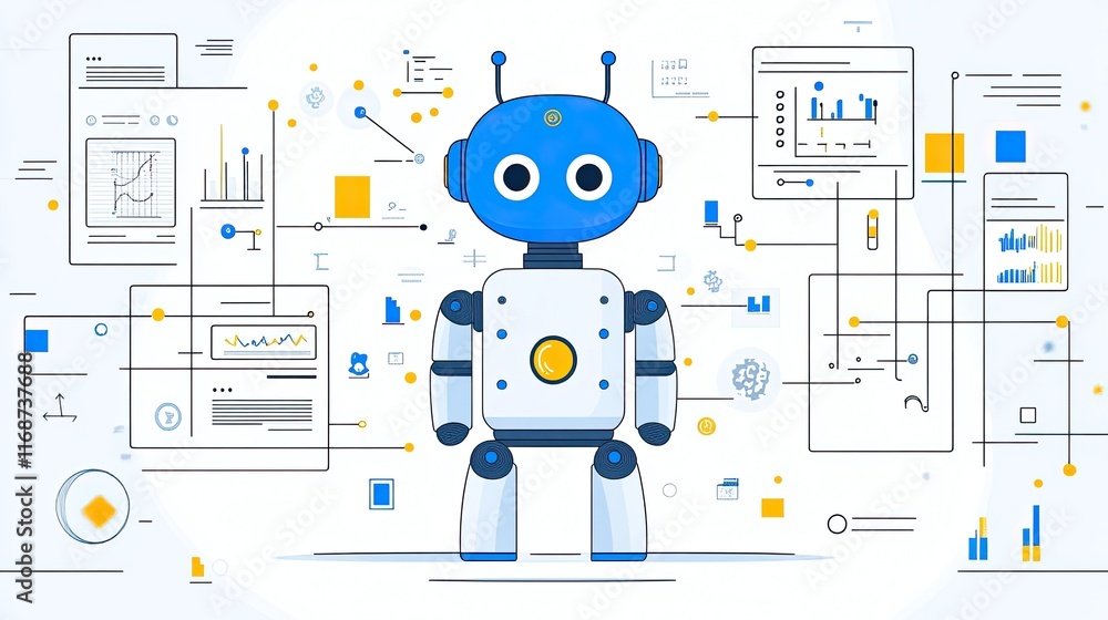 Poster real-time data analytics for business growth, leveraging ai and machine learning for smarter decisio