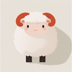 Obraz premium illustration of sheep