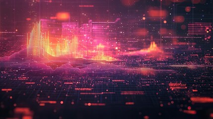 Obraz premium Real-time data visualizations improving insights with business analytics tools. -