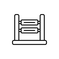 UV lamp outline icons, minimalist vector illustration ,simple transparent graphic element .Isolated on white background