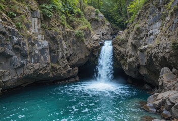 waterfall on the river