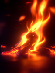 Fototapeta premium fire and flames