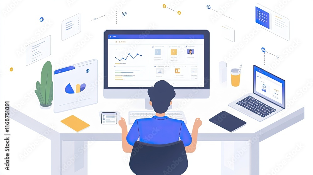 Aufkleber tech-driven business solutions optimizing customer experiences, providing real-time data, and drivin