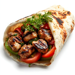kebab isolated in white background
