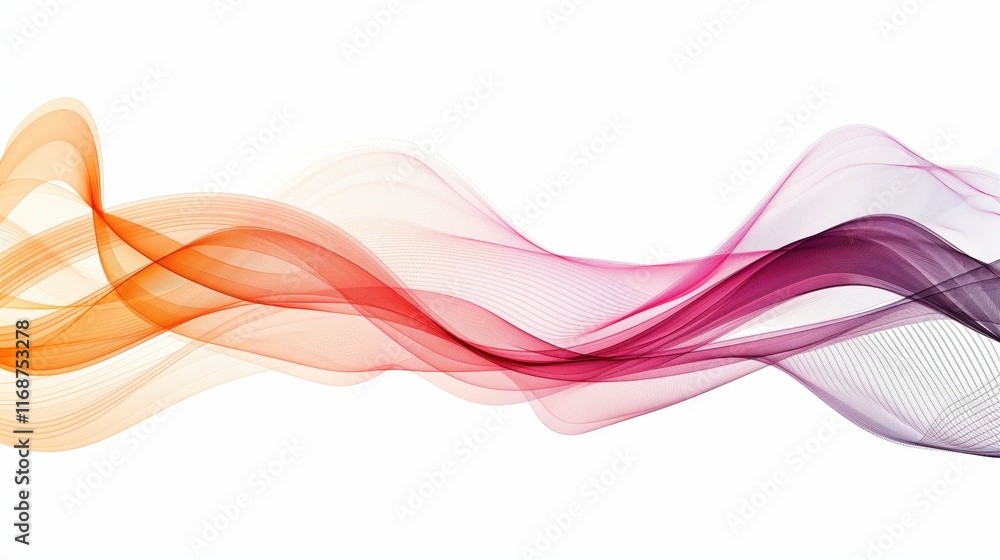 Poster business background lines wave abstract stripe design isolated on white background