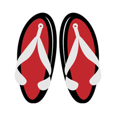 Toilet slippers icon