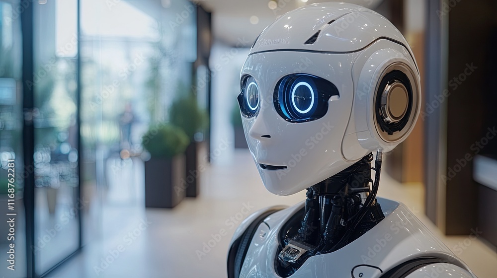 Poster voice-activated ai tools in customer service improving response times and satisfaction.