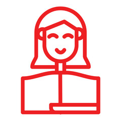 Office girl icon