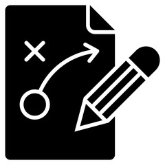 Plan Glyph Icon