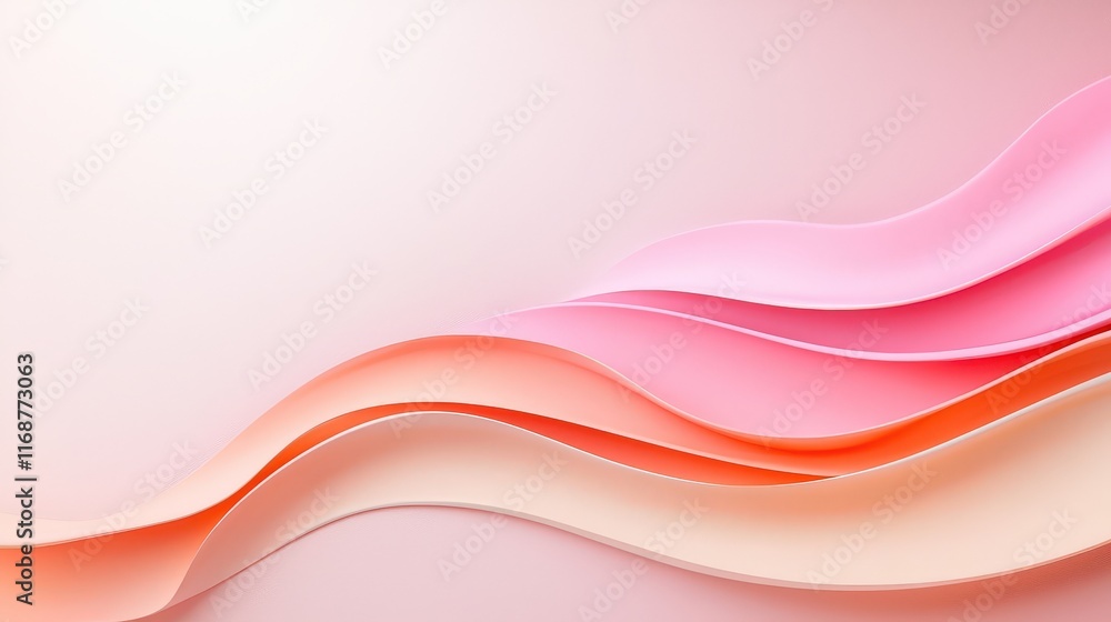 Poster a pastel pink gradient slowly blending into a deeper rose pink, with a smooth transition, resembling