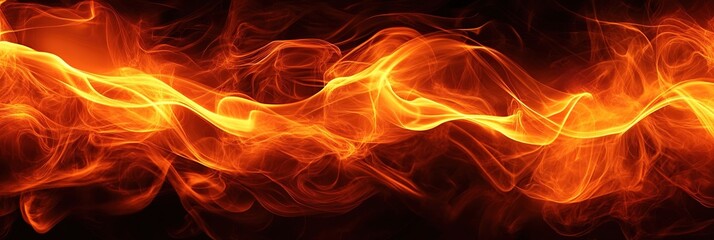 Fototapeta premium Fiery Abstract: A Blaze of Orange and Gold