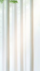 Obraz premium Surreal Pastel Forest with Gentle Light and Atmospheric Haze for Environmental Concepts