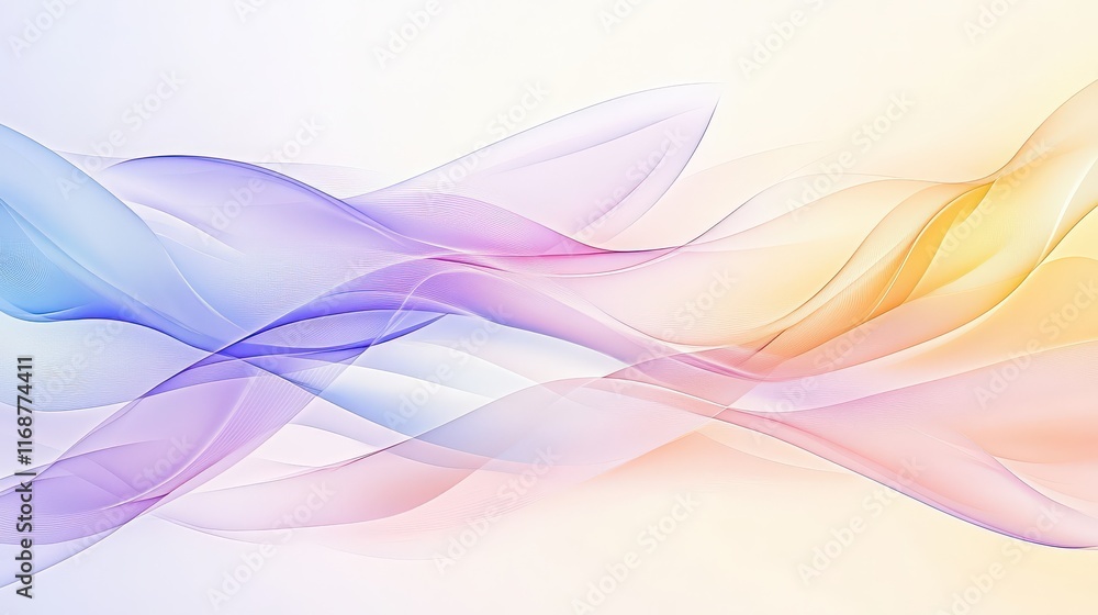 Poster a seamless gradient background with subtle transition from light purple to soft yellow, creating a p