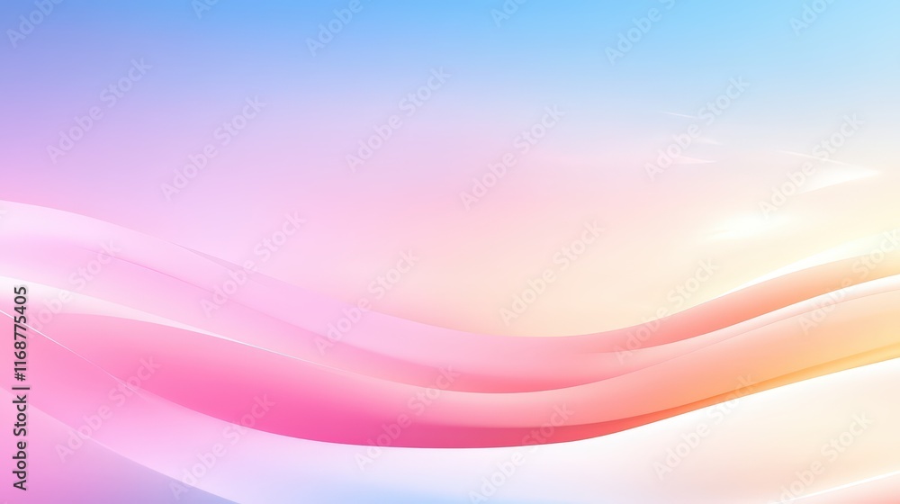 Poster a smooth gradient background, transitioning from a light pastel color to a darker shade, resembling 