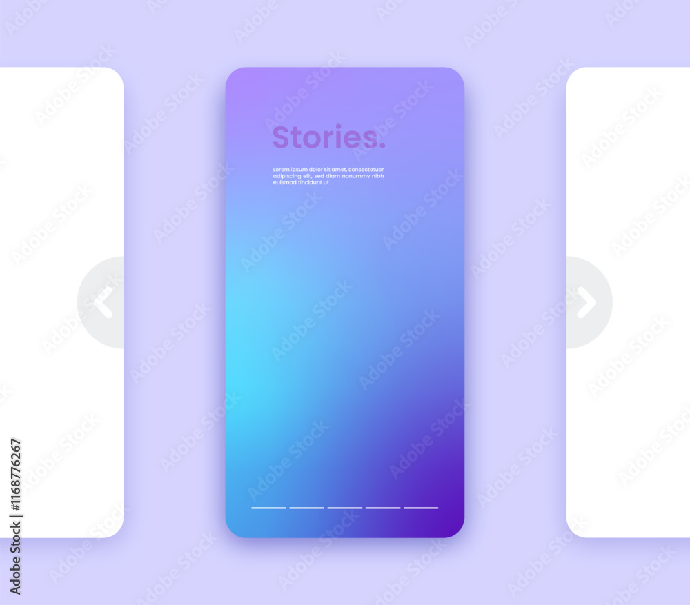 Poster colorful gradient vertical background. fluid banner template vector illustration. abstract backgroun