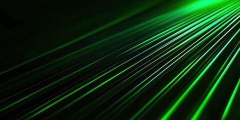 Green line with a black background