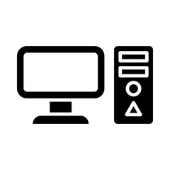 Desktop Computer glyph icon