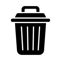 Waste Bin glyph icon