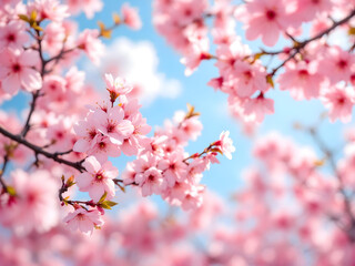 Fototapeta premium Beautiful japan sakuracherry blossoms flower in spring season