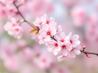 Fototapeta premium Beautiful japan sakuracherry blossoms flower in spring season