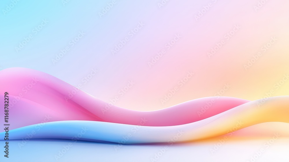 Poster smooth gradient background transitioning from a light pastel color to a darker shade, resembling pla