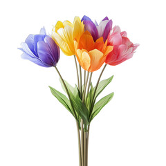 Naklejka premium bouquet of tulips