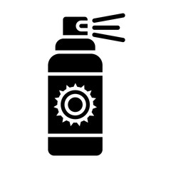 Sunscreen Bottle glyph icon