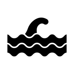 Ocean Waves glyph icon