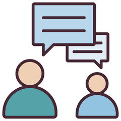 Conversation Outline Color Icon