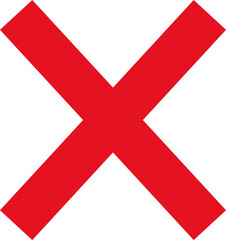 Grunge letter X. X icon. Red cross mark sign vector illustration. Sketch sign isolated on white background. Hand drawn calligraphy. Drawing vote symbol. X shape graphic texture.