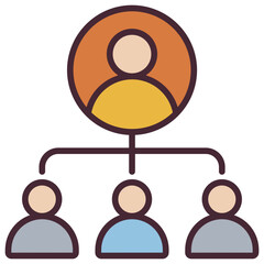 Manager Outline Color Icon