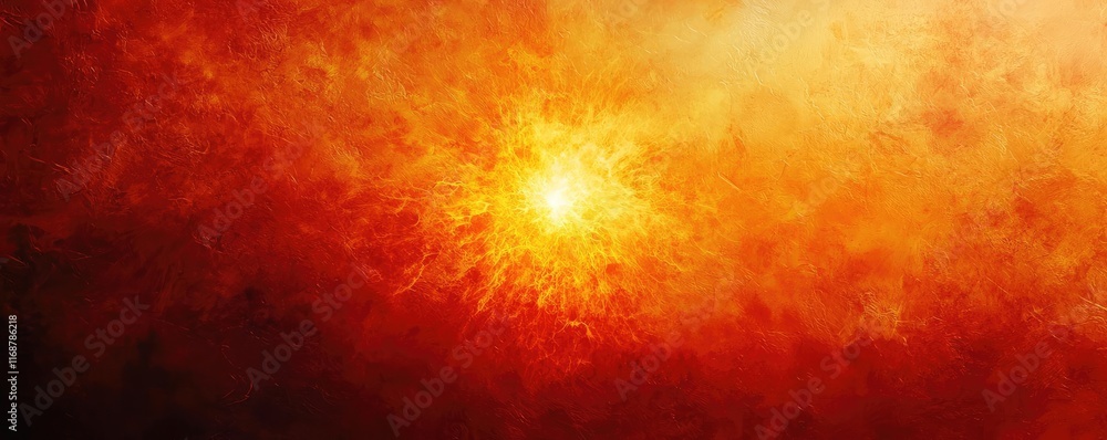Poster burst abstract background concept. abstract depiction of a fiery sun in a cosmic atmosphere with vib