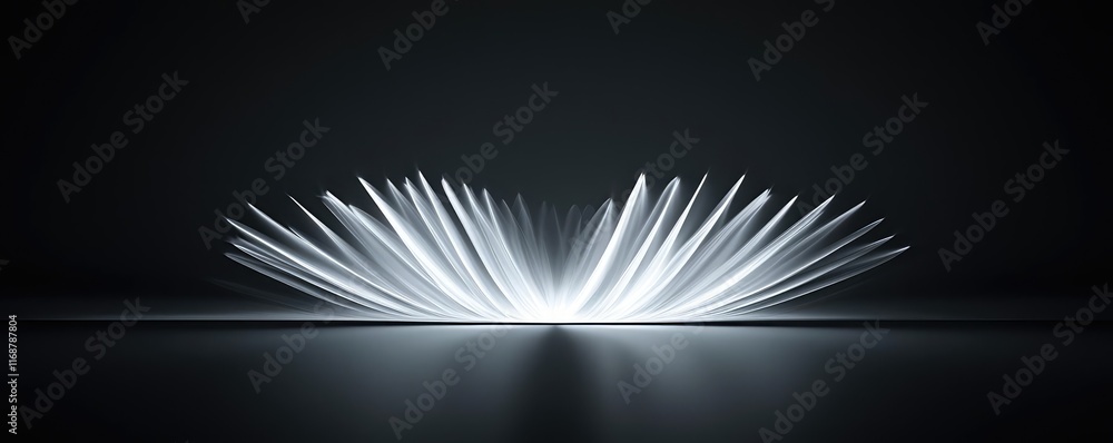 Poster burst abstract background concept. innovative light display revealing captivating design elements in
