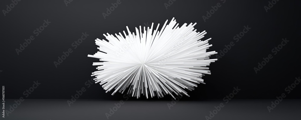 Aufkleber burst abstract background concept. a striking abstract design featuring an explosion of white lines 