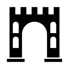 Castle Gate glyph icon