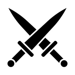 Crossed Swords glyph icon