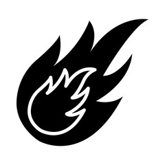 Fireball glyph icon