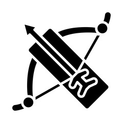 Crossbow glyph icon