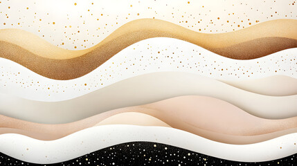 Obraz premium Luxury elegant brown and gold marble abstract texture background with natural veining patterns. Wavy pattern for premium product design Fluid art Mocha Mousse color of the year 2025 Card Banner Poster