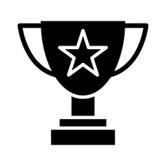 Achievement Trophy glyph icon