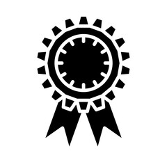 Participation Ribbon glyph icon