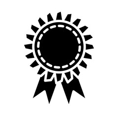 Medal on Ribbon glyph icon