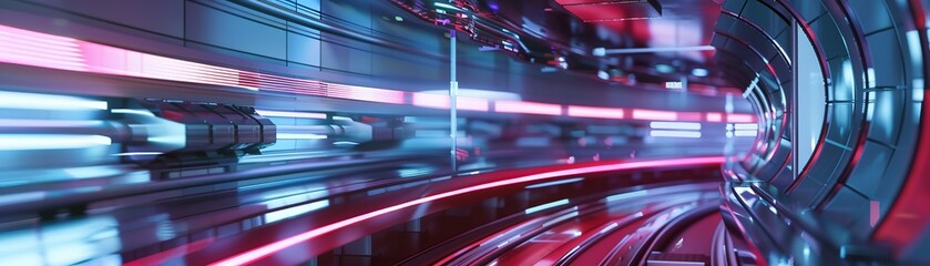 Innovative synchrotron light technology, research advancements, side view, emphasizing scientific progress, scifi tone, Analogous Color Scheme